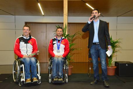 Bild: Empfang Paralympics-Teilnehmer
