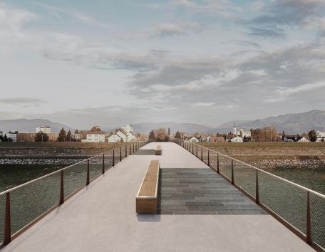 Bild: Die neue Brücke soll 2026 – nach einjähriger Bauzeit – fertiggestellt werden.