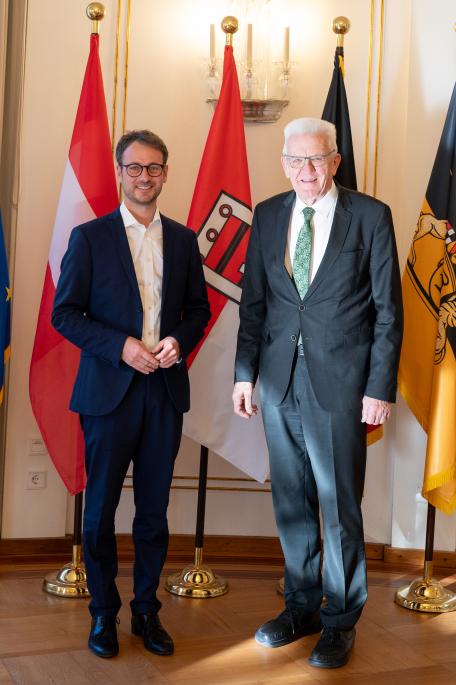 Bild: Landesrat Zadra zu Besuch bei Ministerpräsident Kretschmann