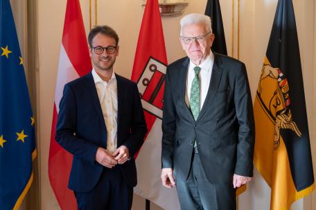 Bild: Landesrat Zadra zu Besuch bei Ministerpräsident Kretschmann