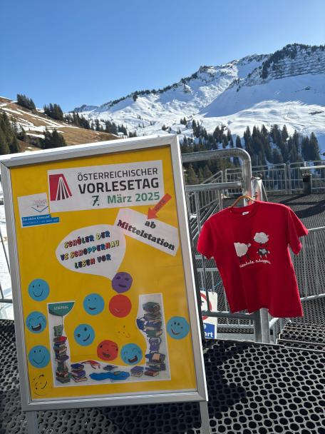 Bild: Viel Freude an der Vorleseinitiative in der Volksschule Schoppernau