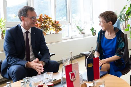 Bild: Besuch Regierungschefin Liechtenstein