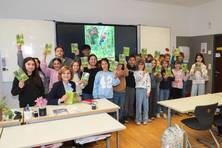 Bild: Vorleseaktion an der MS H&ouml;rbranz