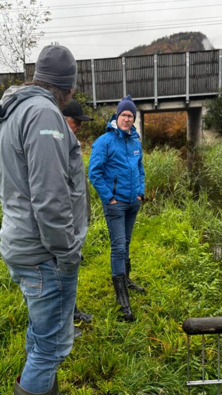 Bild: Landesrat Christian Gantner und RM Walter Niederer bei einer Begehung in G&ouml;tzis