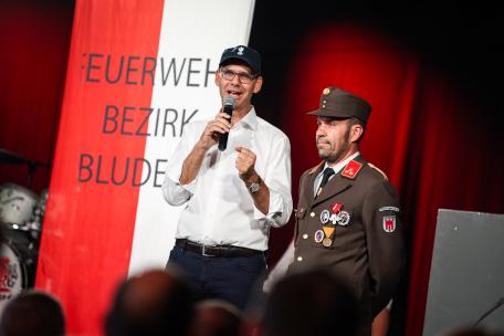 Bild: Landeshauptmann Markus Wallner, links, und Kommandant Xaver Stark